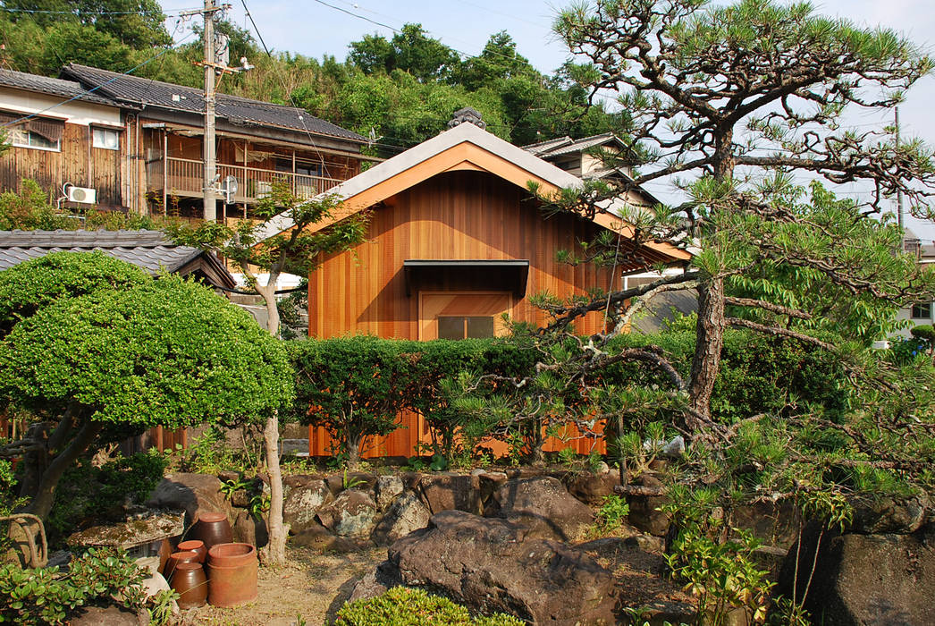 児島の小さなアトリエ Tiny atelier, 丸菱建築計画事務所 MALUBISHI ARCHITECTS 丸菱建築計画事務所 MALUBISHI ARCHITECTS บ้านและที่อยู่อาศัย ไม้ Wood effect