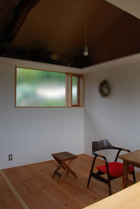 児島の小さなアトリエ Tiny atelier, 丸菱建築計画事務所 MALUBISHI ARCHITECTS 丸菱建築計画事務所 MALUBISHI ARCHITECTS Modern walls & floors Wood Wood effect