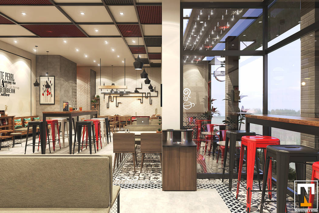 Gong Cha Da Nang, NT.DESIGN NT.DESIGN Commercial spaces Nhà hàng