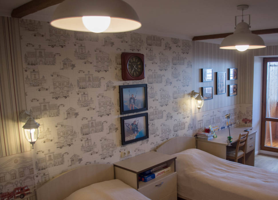 Трехкомнатная квартира в стиле ПРОВАНС. Фото реализованного проекта. Год завершения 2014, Дизайн-студия интерьера и ландшафта "Деметра" Дизайн-студия интерьера и ландшафта 'Деметра' Boys Bedroom