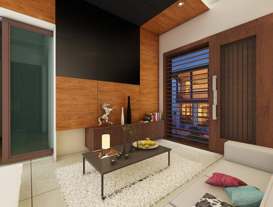 Bihani Residence and Interiors, Studio Rhomboid Studio Rhomboid Salon moderne