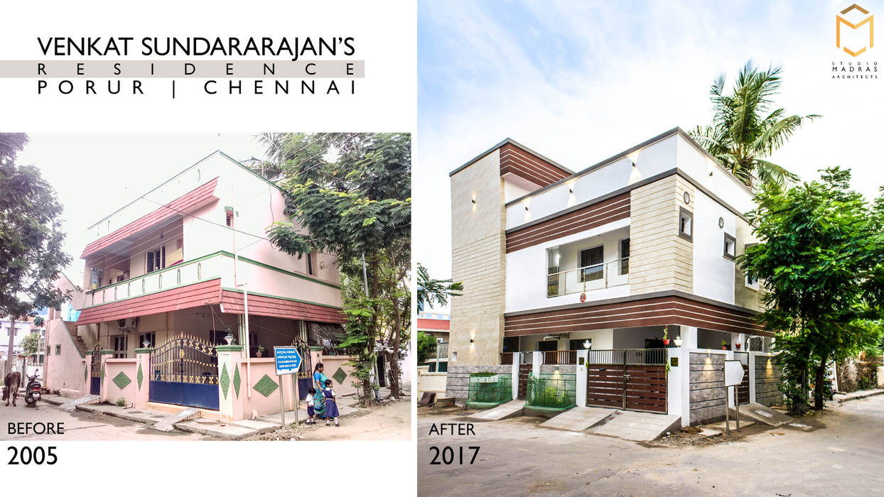 Venkat Sundararajan's Residence - Before & After Studio Madras Architects