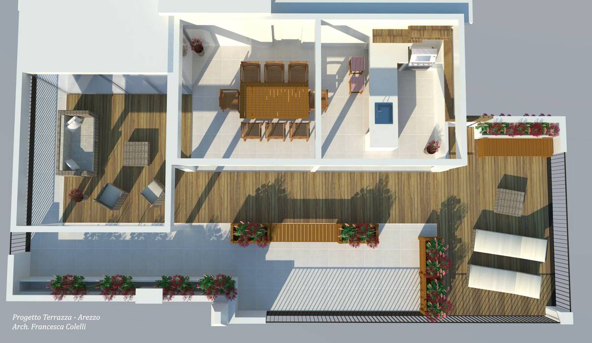 Render di progetto Francesca Colelli Architetto Case moderne