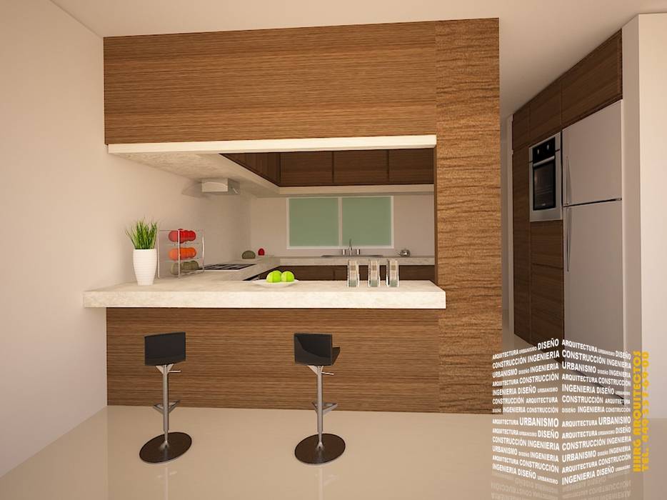 Cocinas de estilo de hhrg arquitectos | homify Cocinas de estilo de hhrg arquitectos | homify