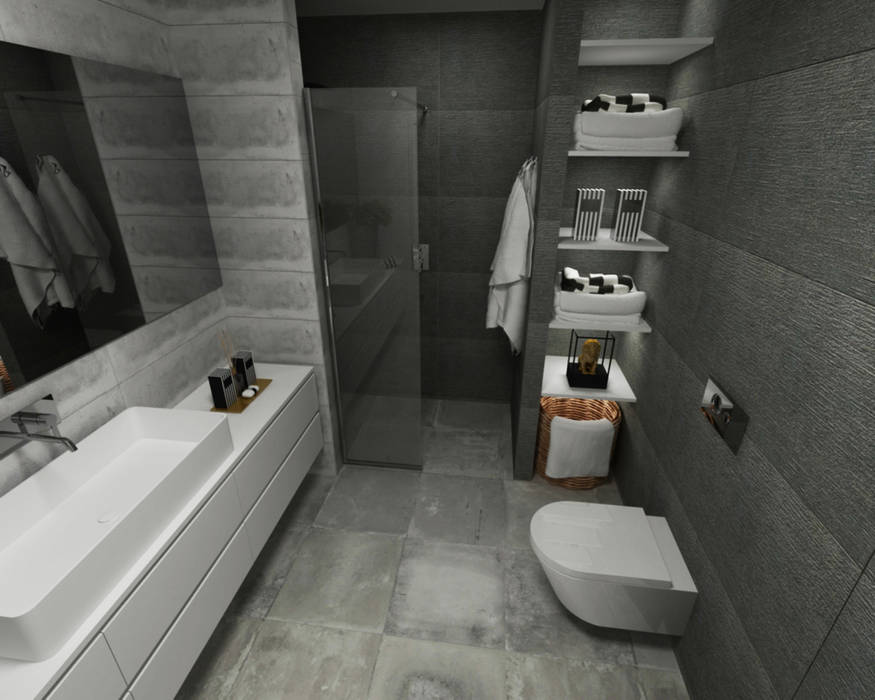 Ambientes 3D de casas de banho Smile Bath, Smile Bath S.A. Smile Bath S.A. Minimalistyczna łazienka