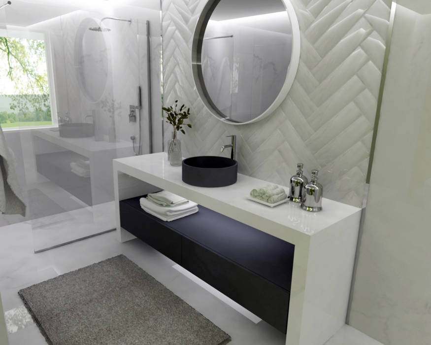 Ambientes 3D de casas de banho Smile Bath, Smile Bath S.A. Smile Bath S.A. Baños de estilo rústico