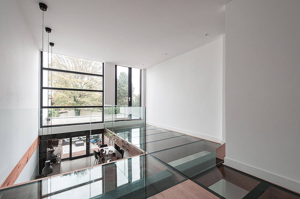 House Overveen, Bloot Architecture Bloot Architecture Moderne woonkamers Glas