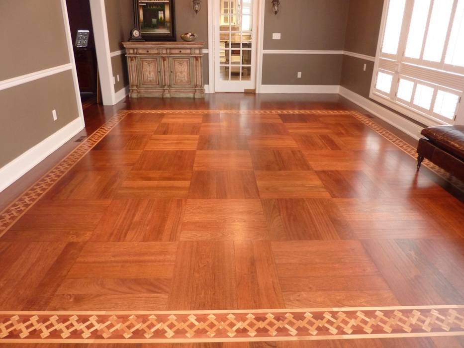 Brazilian Cherry Wood, Shine Star Flooring Shine Star Flooring Sala da pranzo in stile classico