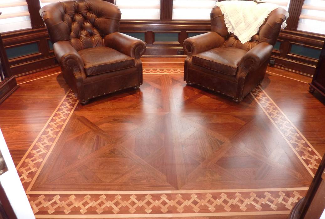 Brazilian Cherry Wood, Shine Star Flooring Shine Star Flooring ห้องทำงาน/อ่านหนังสือ