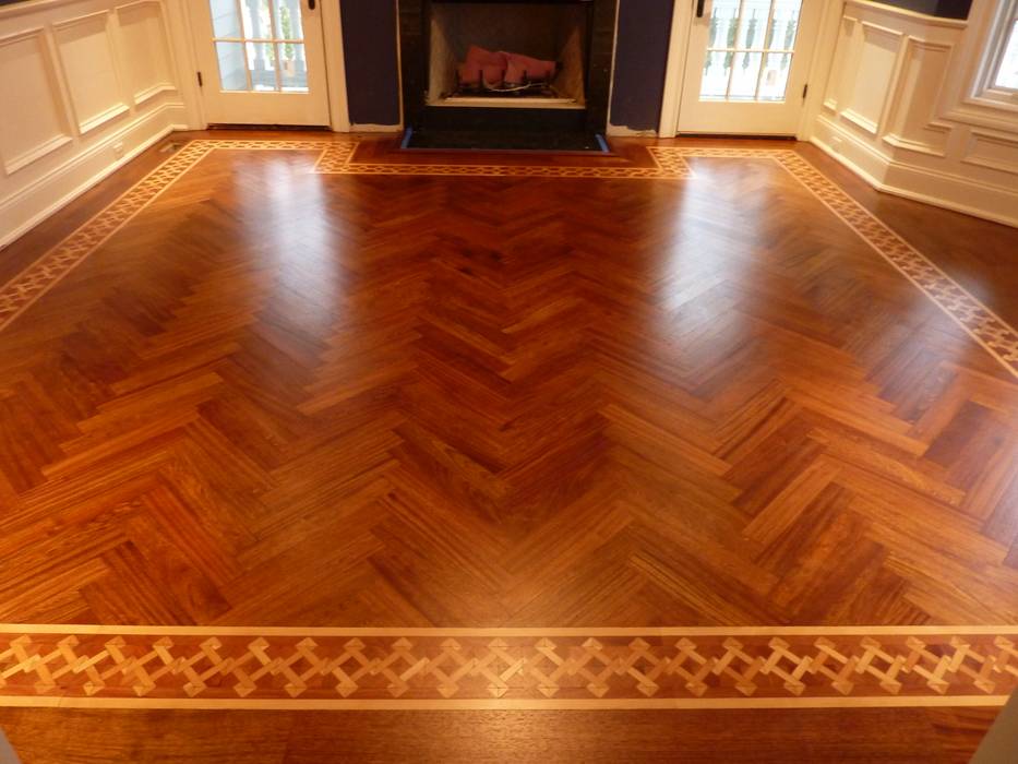 Brazilian Cherry Wood, Shine Star Flooring Shine Star Flooring クラシックデザインの ダイニング