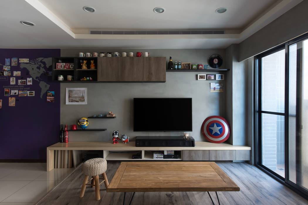 毛孩子的LOFT, 澄月室內設計 澄月室內設計 Living room