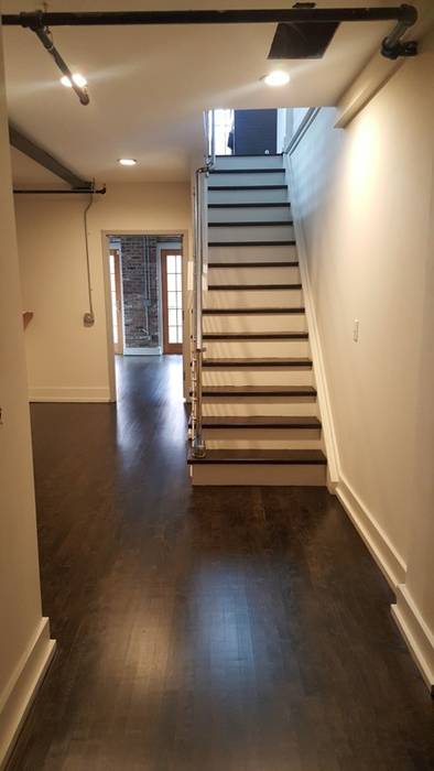 Maple Wood - Water Pop Ebony color, Shine Star Flooring Shine Star Flooring Stairs