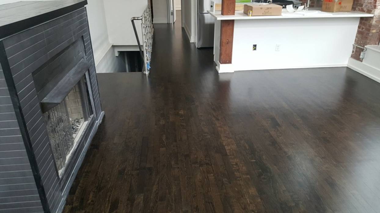 Maple Wood - Water Pop Ebony color, Shine Star Flooring Shine Star Flooring Classic style dining room