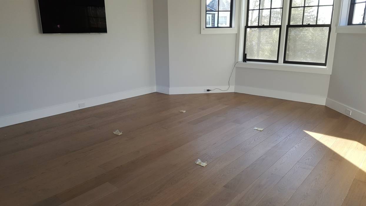 Pre-finished White Oak, Shine Star Flooring Shine Star Flooring Salon moderne