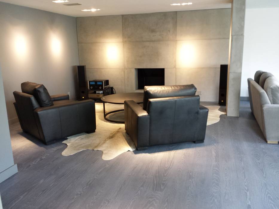 Rubio Monocoat finish - Radiant Heat, Shine Star Flooring Shine Star Flooring Minimalist living room