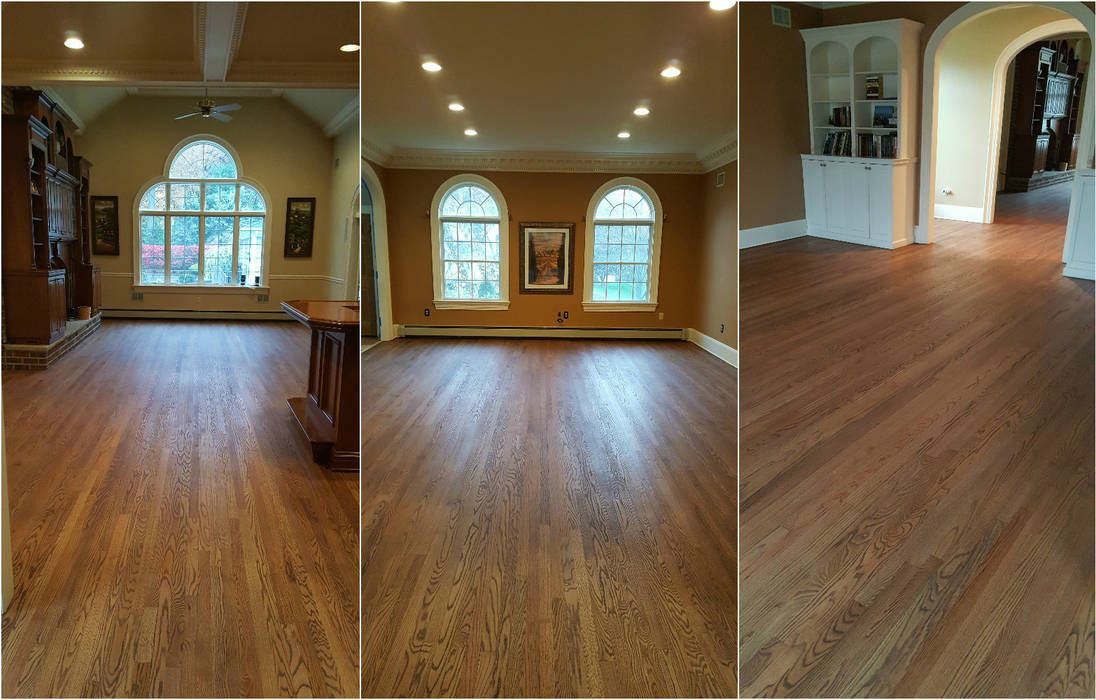 Red Oak with Rubio Monocoat finish, Shine Star Flooring Shine Star Flooring Salones clásicos