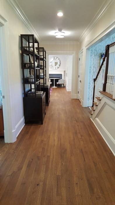 R&Q White Oak , Shine Star Flooring Shine Star Flooring Klasyczny korytarz, przedpokój i schody