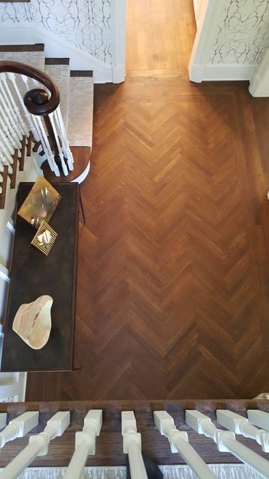 R&Q White Oak , Shine Star Flooring Shine Star Flooring Classic style corridor, hallway and stairs