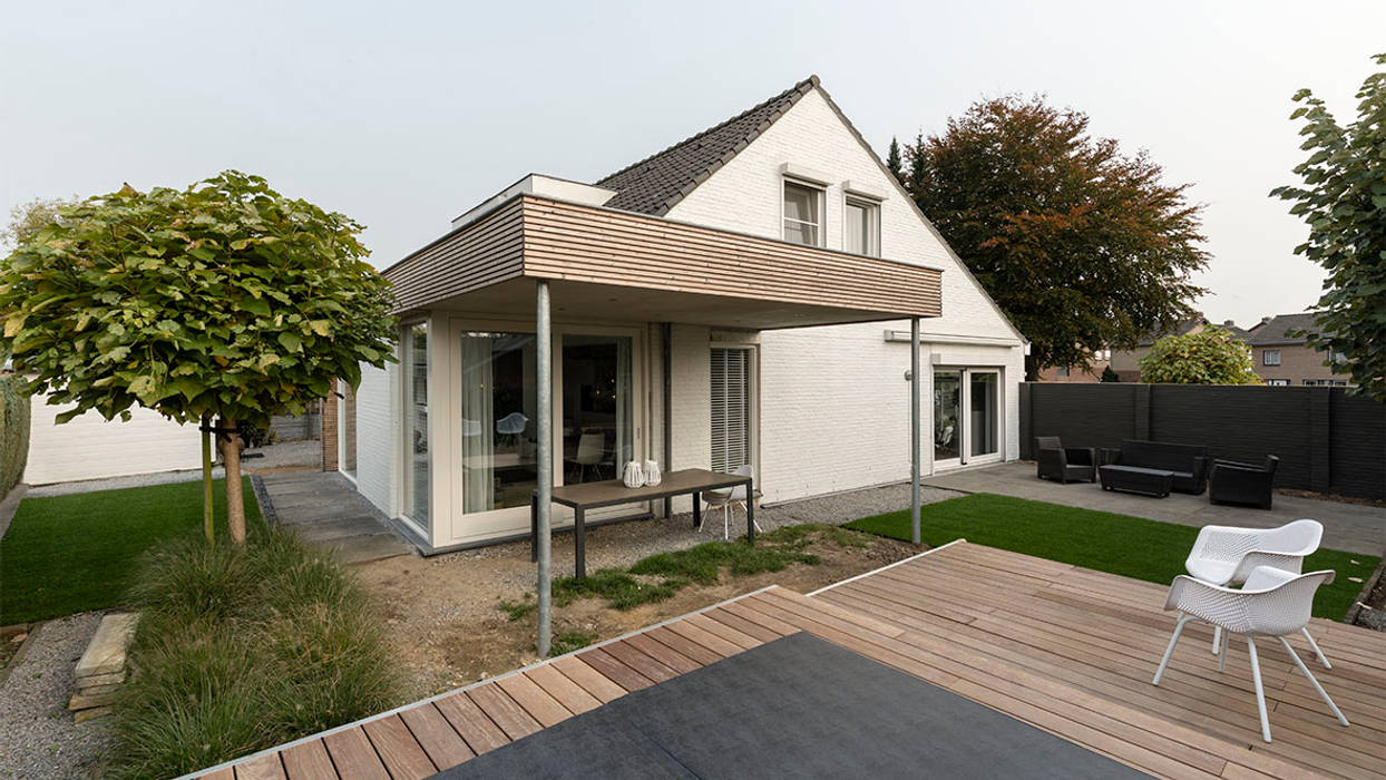 uitbreiding woonhuis homify Moderne huizen