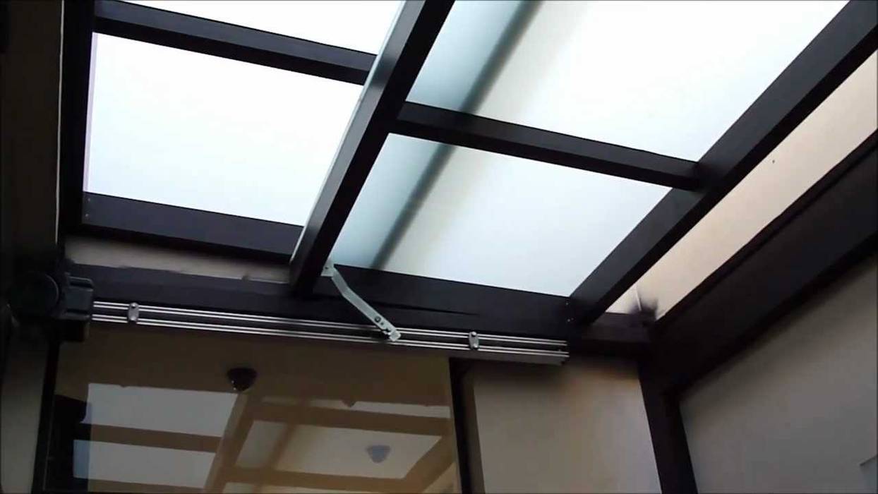 cobertura retratil Envidralux esquadrias e vidros Telhados cobertura,fachada de vidro