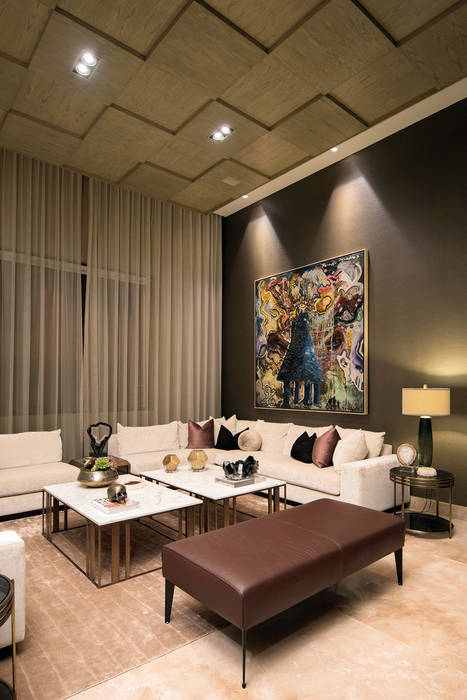 Sala salones modernos de voa arquitectos moderno mármol | homify