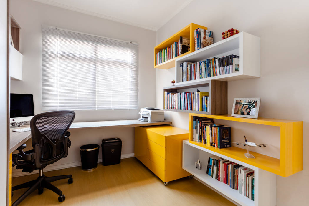 Home Office SE, Luciana Ribeiro Arquitetura Luciana Ribeiro Arquitetura مكتب عمل أو دراسة