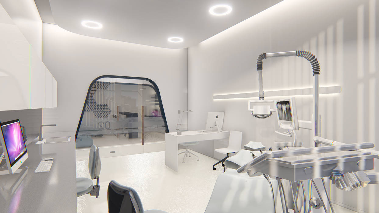 Euroasia Diş Kliniği Konsept Proje, Sonraki Mimarlık Mühendislik İnş. San. ve Tic. Ltd. Şti. Sonraki Mimarlık Mühendislik İnş. San. ve Tic. Ltd. Şti. Commercial spaces Clinics