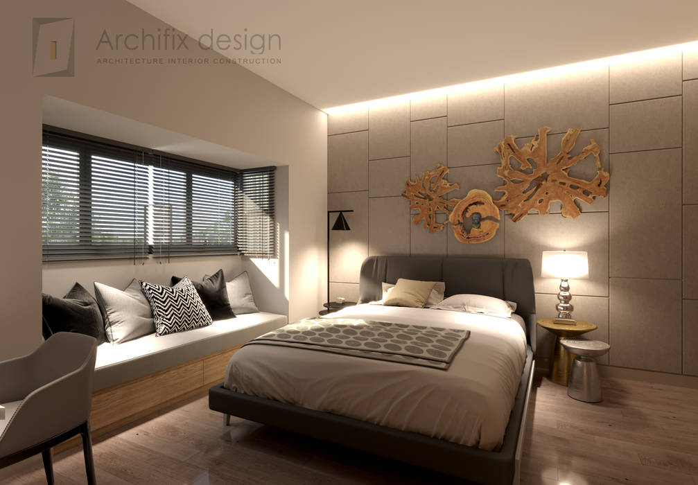 Thiết kế thi công nội thất căn hộ Oriental Plaza , Công Ty TNHH Archifix Design Công Ty TNHH Archifix Design Modern Bedroom