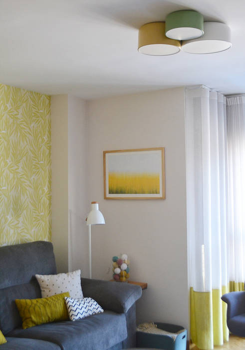 Salón Diseño Interior Bruto Proyecto decoración,Madrid,Materiales,Amueblamiento,Textiles,Papel pintado,Reforma integral,Iluminación,Decoración