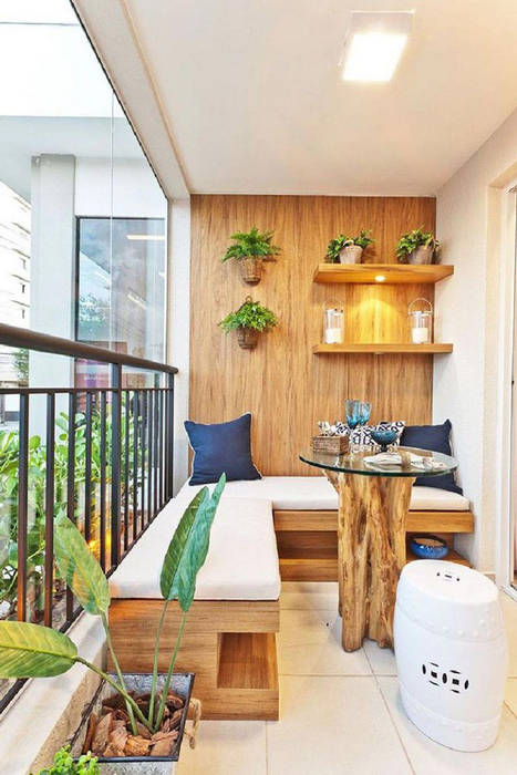 7 Ý Tưởng Thú Vị Giúp Bạn Trang Trí Ban Công Đón Tết, Công ty TNHH TK XD Song Phát Công ty TNHH TK XD Song Phát Balcone, Veranda & Terrazza in stile asiatico Rame / Bronzo / Ottone