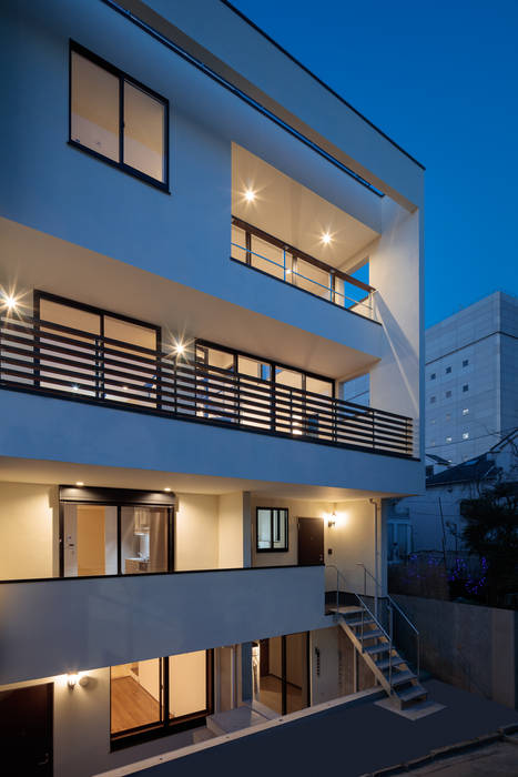 緑と眺望を楽しむ長屋建て住宅 設計事務所アーキプレイス 長屋 Homify