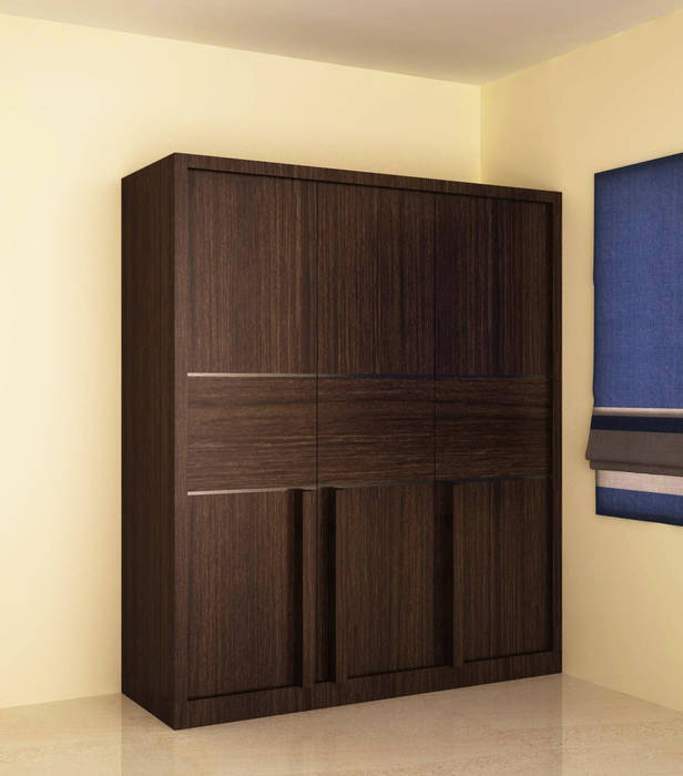 Wardrobe in different style shutter homify Modern style bedroom