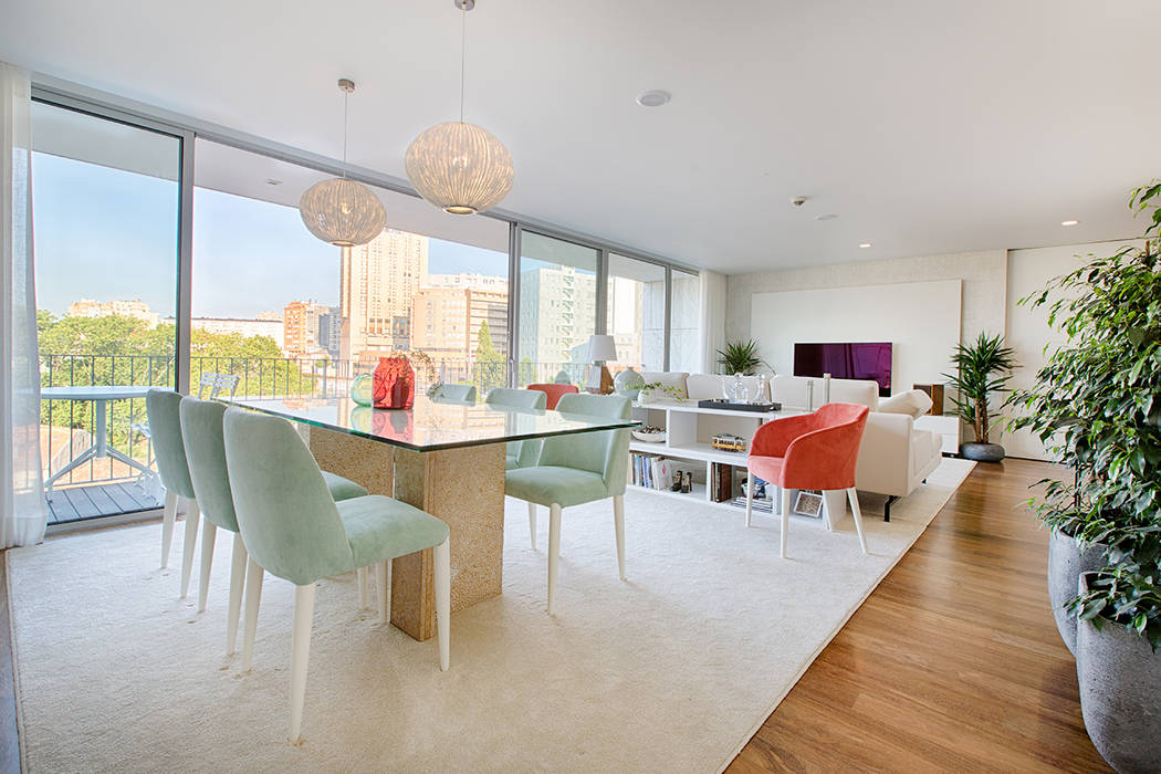 Apartamento t2 condomínio fechado - v. n. gaia salas de jantar