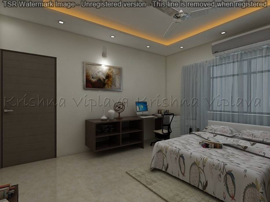 Bedroom homify Modern style bedroom