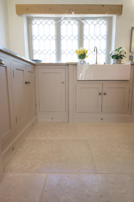 Country Cottage Dijon Tumbled Limestone Country Style Kitchen By