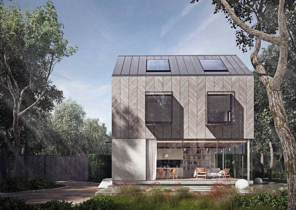 Exterior Architecture for London Wooden houses Wood Wood effect