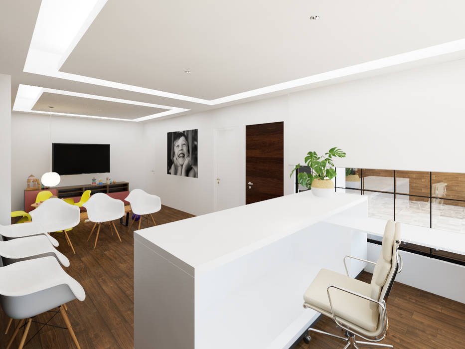 Proyecto consultorio dental, MG estudio de arquitectura MG estudio de arquitectura مساحات تجارية سيراميك عيادات طبية