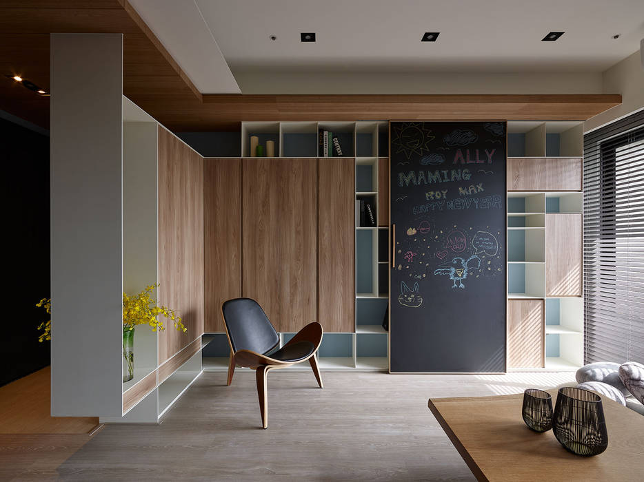 山曦, 築青室內裝修有限公司 築青室內裝修有限公司 Scandinavian style living room