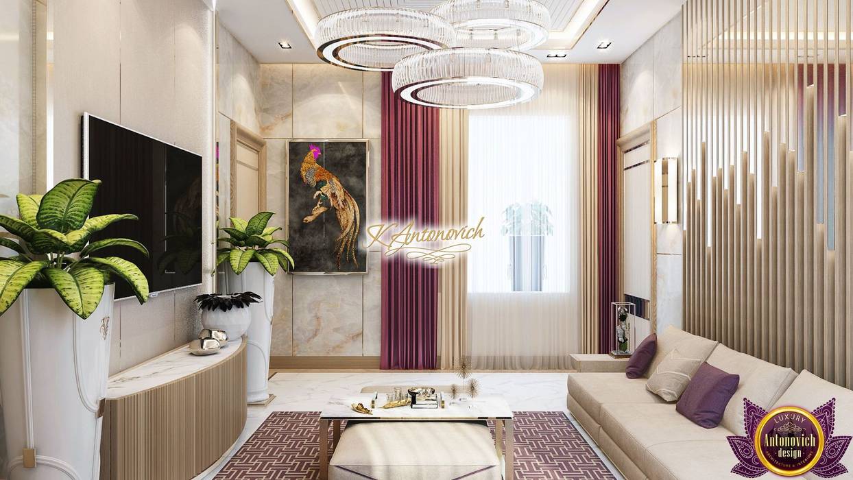 ​Fashionable design 2018 by Katrina Antonovich, Luxury Antonovich Design Luxury Antonovich Design Modern living room