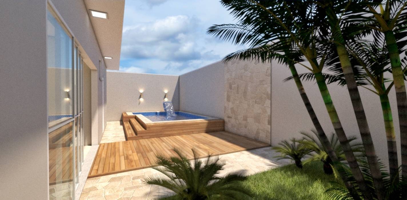 homify Piscinas de jardín Azulejos