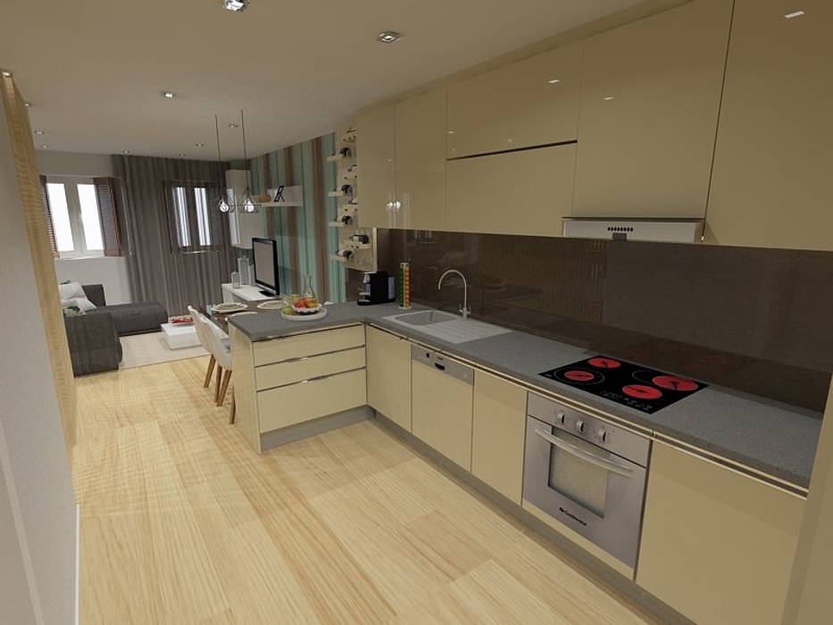 Projeto 3D Open Space, AS-Arquidesign AS-Arquidesign Kitchen Cabinets & shelves