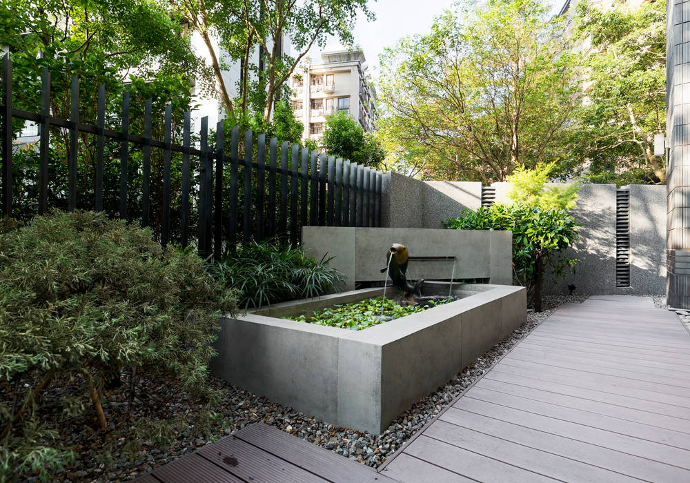 光影靜謐的庭園空間, 大地工房景觀公司 大地工房景觀公司 Garden Swim baths & ponds