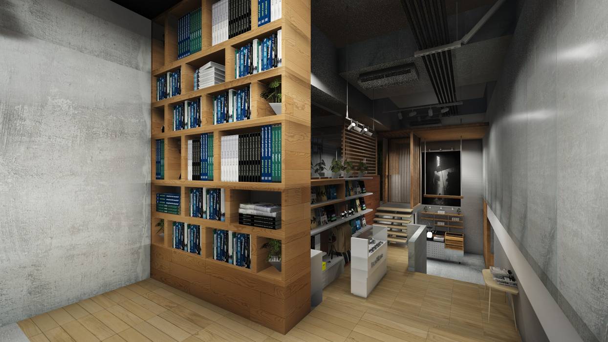 Bookstore Area ARAT Design Ruang Komersial Kantor & toko