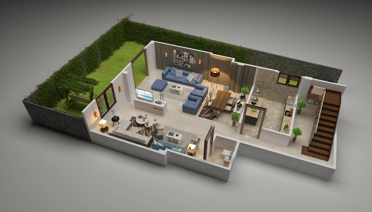 3D plans , Touch-studios Touch-studios 3Dplan,interior,architectural