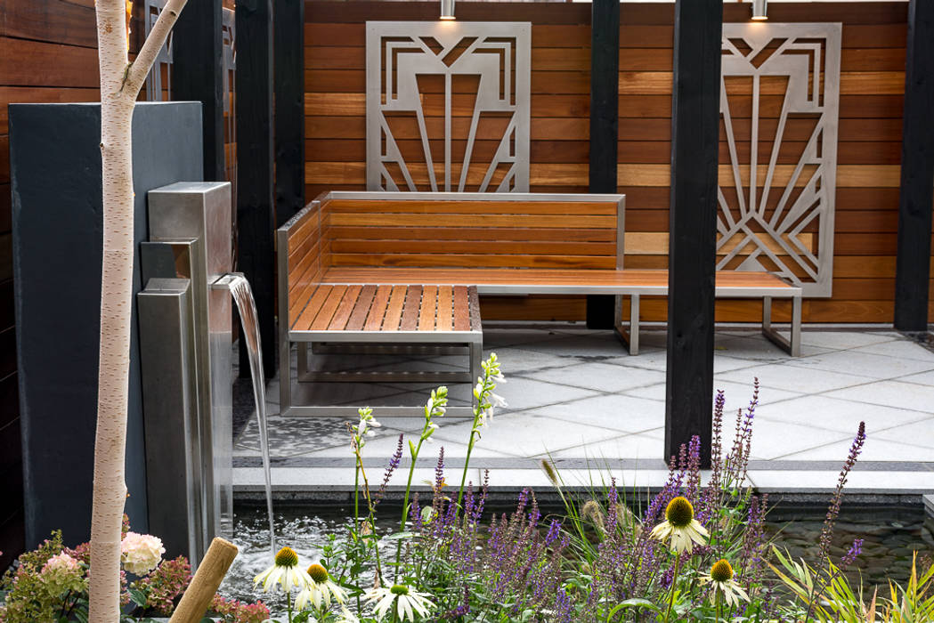 Art deco garden robert hughes garden design modern garden homify