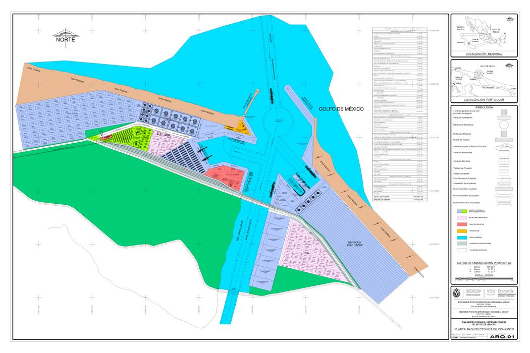 Anteproyecto de Puerto Petrolero Alvarado, GARBO Arquitectos GARBO Arquitectos ห้องเก็บไวน์