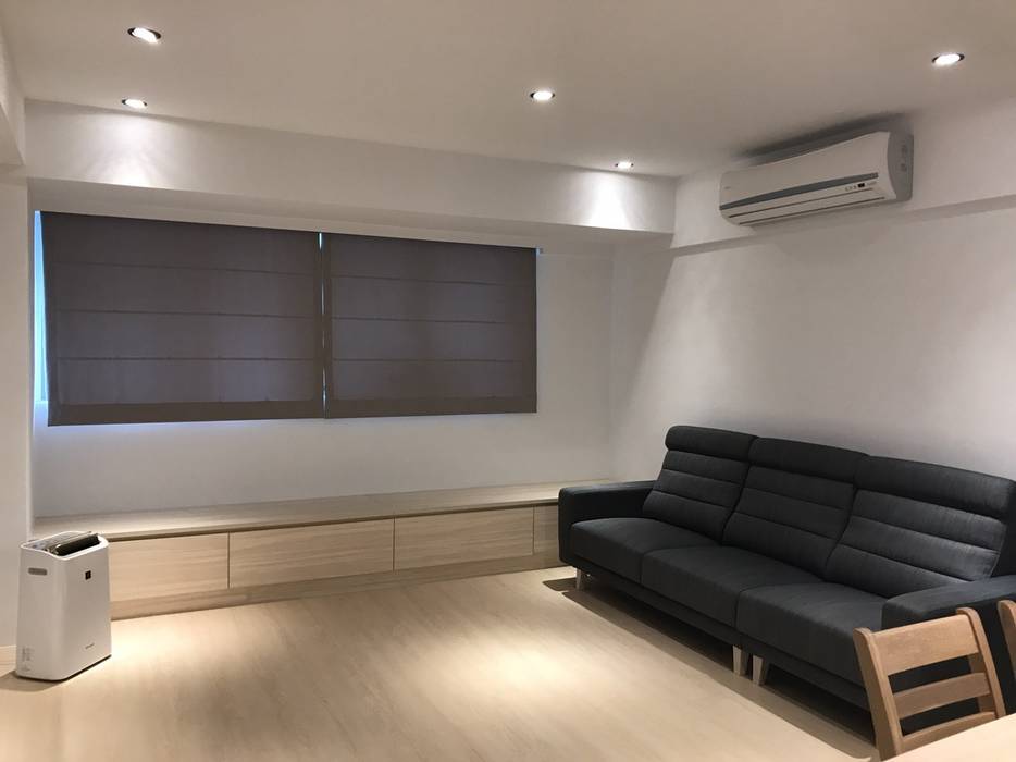 簡單的色彩 豐富的空間, 捷士空間設計 捷士空間設計 Living room