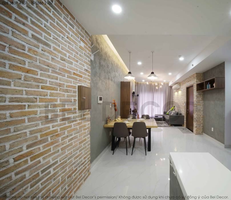 Project: HO1784 Apartment (IC)/ Bel Decor , Bel Decor Bel Decor Phòng ăn phong cách hiện đại