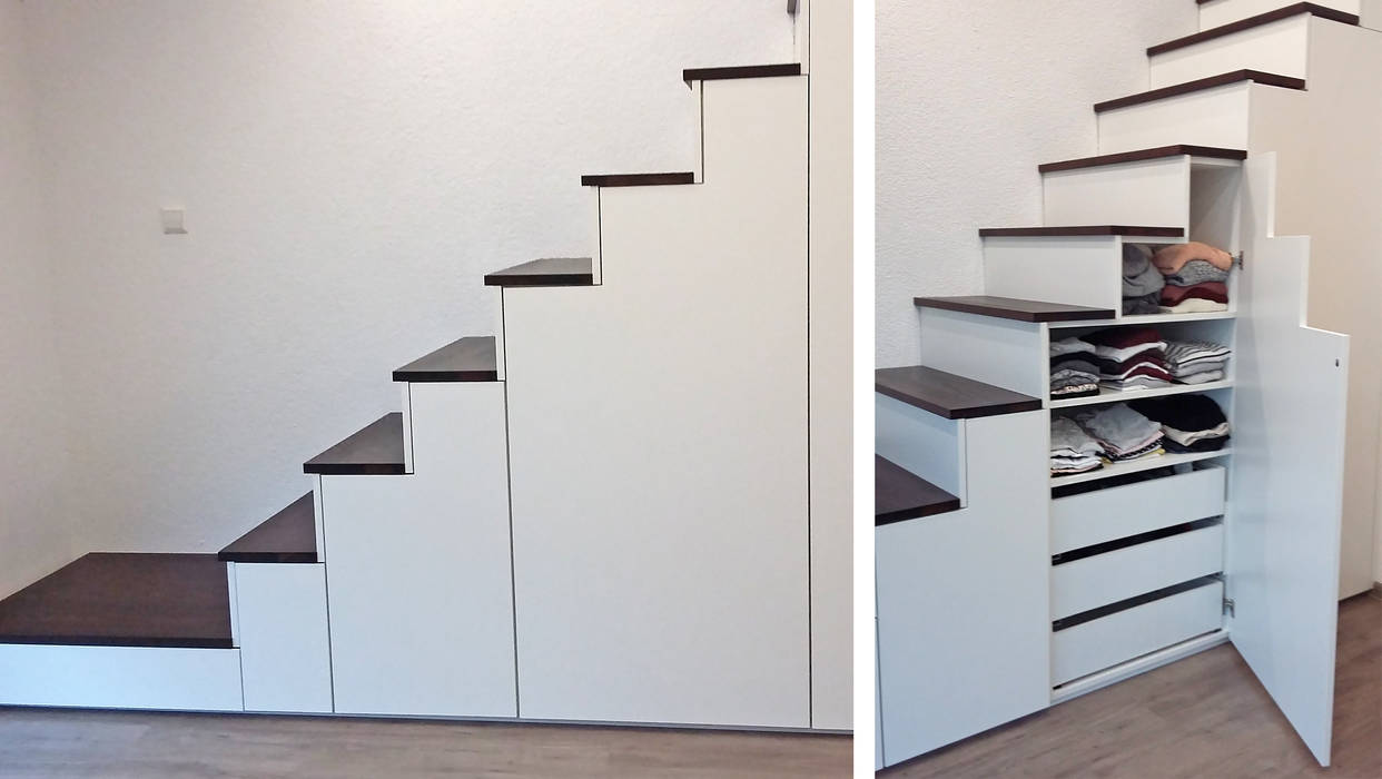 Dieser Treppenunterschrank bietet den perfekten Stauraum Schreinerei & Innenausbau Fuchslocher in Ilsfeld (BW) Treppe stauraum,treppenunterbau,treppenschrank,stauraumlösung