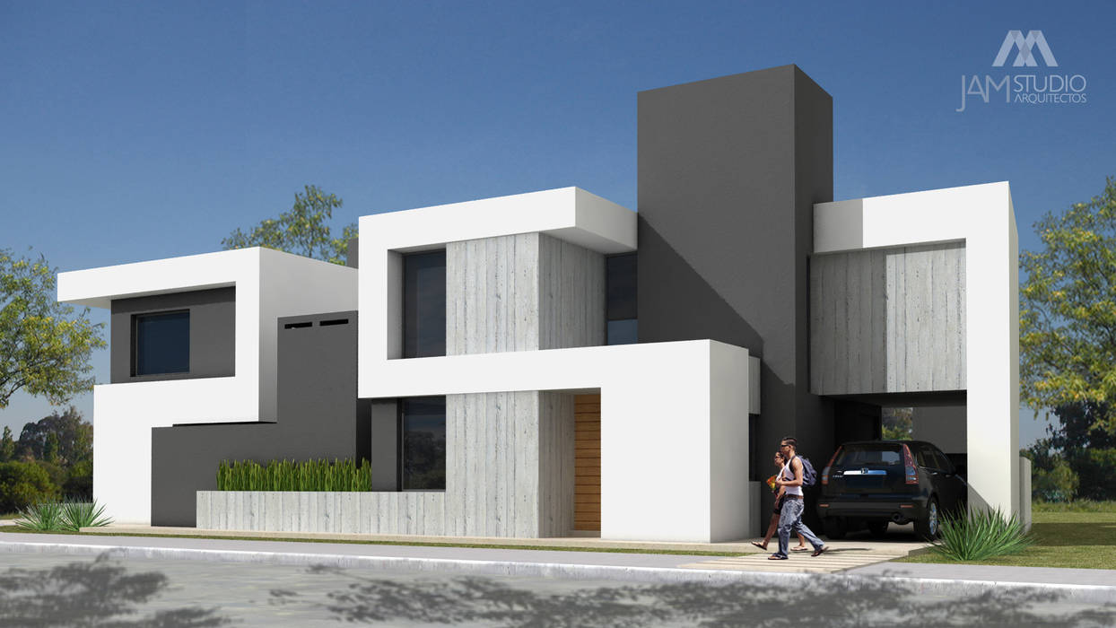 FACHADA DUPLEX 2 JAMStudio Casas unifamiliares